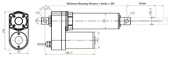 Actuador lineal industrial